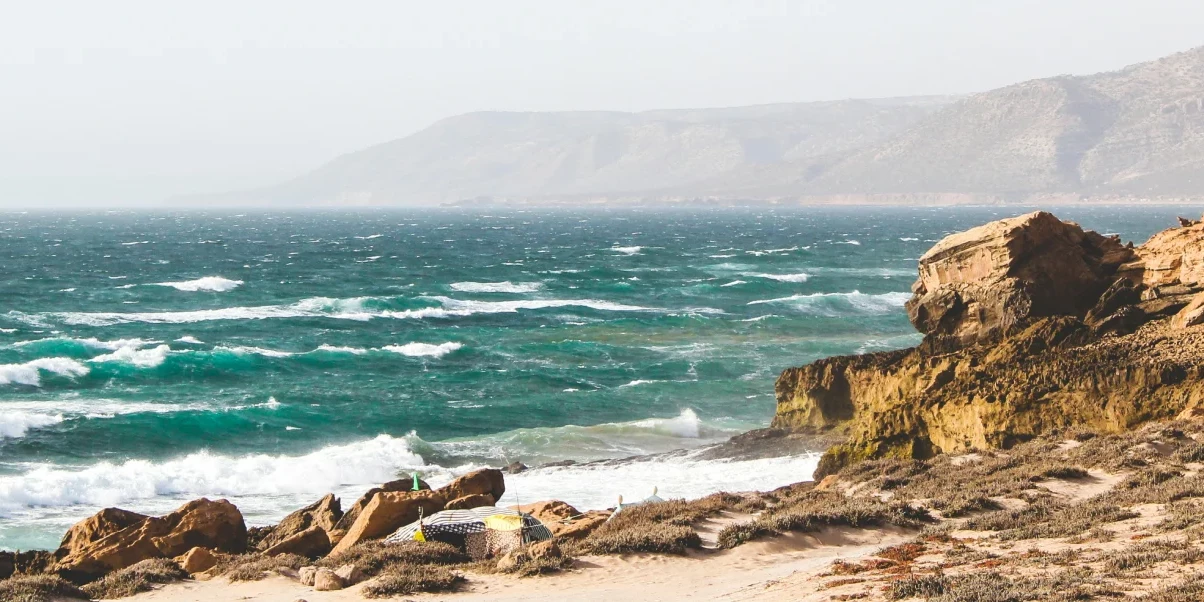 Atlantic coast campsite